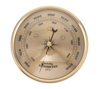 INOOMP Classic Barometer for Home with Metal Frame and Non-liquid Construction, 130mm Aneroid Pressure Gauge for Predicting Weather Trends, Suitable for Studies and Short Trips