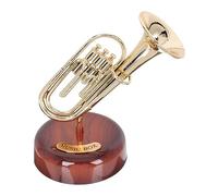 INOOMP Classic Music Box Decor Trumpet Shaped Decorative Instrument for Home Decoration Simple and Generous Design for Living Room Dormitory Housewarming