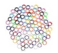 INOOMP Clip on Leg Poultry Foot 300pcs Lightweight and Reusable Random Color for Small Chicken and Birds Suitable for Farming and Bird Identification for Farming and Bird Identification