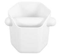 INOOMP Coffee Bar Knock Box Drawer: 580ml White Espresso Knock Container, Espresso Dump Bin for Home Coffee Corner Or Cafe Countertop Organization