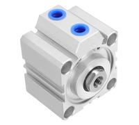 INOOMP Compact Aluminum Alloy Air Cylinder Pneumatic Low-Friction Cylinder for Industrial Automation Space-Saving Thin Design with High Durability and Easy Maintenance for Precision