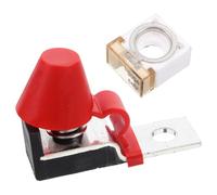 INOOMP Compact Terminal Fuse Block Battery Fuse Holder for Car Boat Plastic Zinc Alloy Construction Easy Installation Circuit Short Protection Compatible with Various and Automotive