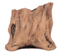 INOOMP Concrete Fake Stump Planter Imitation Stumpflower Pot for Garden 4.72X2.75X2.36In Light Brown Creative Retro Style Practical Improving Survival Rate