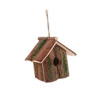 INOOMP Cottage Style Hummingbird Nest Decorative Wooden Birdhouse for Garden Patio Ventilated Habitat Easy to Outdoor Aesthetics