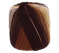INOOMP Cotton Gradient Crochet Yarn Roll for DIY Knitting Projects Including Gloves Hats and Blankets Soft Brown Tone Thread