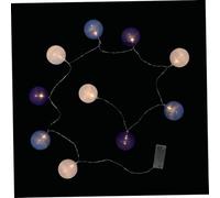INOOMP Cotton Thread Ball String Lights LED Battery Operated Decorative Lamp for Indoor Christmas Birthday Wedding Party