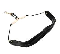INOOMP Creative Leather Saxophone Strap with Comfortable Shoulder Belt, Adjustable Neck Strap for Alto and Tenor Saxophones, Random Hook Color, Suitable for Wind Instrument Random Color