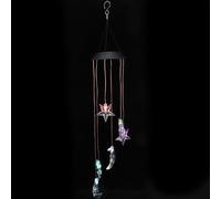 INOOMP Creative Solar LED Light Outdoor Waterproof Hanging Solar-powered Light with Polysilicon Panel and Aa Battery for Porches with Ceilings