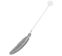 INOOMP Crystal Pendant Bookmark Metal Quill Design Unique Bookmarks for Girls and Teens for Book Reading Book Mark for Present
