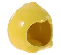INOOMP Cute Little Shaped Ceramic Pet Nest for Hamsters and Guinea Pigs, Portable and Comfortable Cooling Hamster House Suitable for Floor or Table Use
