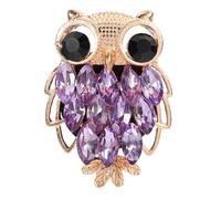 INOOMP Cute Owl Shape Car Air Freshener Clip Easy Installation Car Vent Decor for Home Office Vehicles Durable Rhinestone Design Versatile Auto Vent Clip Decoration