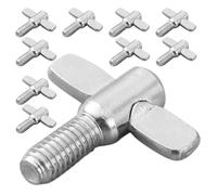 INOOMP Cymbal Wing Screws Drum Set Top Screws M6X10Mm Drum Set Accessories High-Strength Steel Sturdy Fastening Hardware Percussion Instrument Use