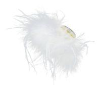 INOOMP Decorative Claw Clip with Ostrich Plume for Women, Creative Design Hair Accessory Made of Wood and Artificial Fur, Comfortable to Wear and Easy to Hold, for Birthday Parties