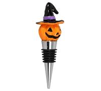 INOOMP Decorative Resin Wine Stopper Pumpkin Witch Hat Bottle Plug for Halloween Wine Bottles Reusable Airtight Seal Smooth Finish