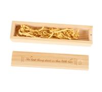 INOOMP Delicate Wooden Pregnancy Test Packing Box with Lid Newborn Announcement Storage Case Handcrafted Announcement Keepsake for Shower Gifts and Parents Unique Memory Treasure