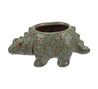 INOOMP Dinosaur Shaped Flowerpot Ceramic Planter for Home Furnishings Creative Artistic Green Environmentally Friendly Innocuous Plant Container