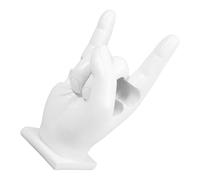 INOOMP Display Stand Sturdy and Easy to Carry Drumstick Resin White with Hand Gesture Shape Drum Stick Holder Rack for Reliable Storage and Display of Drumsticks