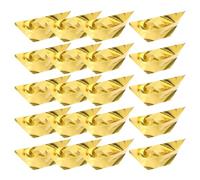 INOOMP DIY Ancestor Worship Ingots Semi-Finished Paper Golden Tomb-Sweeping Day Supply Lightweight Easy to Carry for Hungry Ghost Festival Ancestor Blessing Supplies