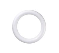 INOOMP DIY Circular Foam Ring for Painting and Creativity Development, White Solid round Craft Material for Home Decor and Art Projects