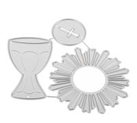 INOOMP DIY Making Die Cut Carbon Steel Die Cut for Crafting Enthusiasts Silver Easy Use Practical Use Unique Design Paper Card Craft Holiday Decorations Photo Album