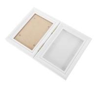 INOOMP Dog Paws Print Kit Wooden Frame Capture Puppies Footprints for Memorable Pet Photo Frame Gifts for Dog Lovers