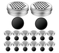 INOOMP Dog Scent Training Tins Multiuse Odour Training Box 18 Sets with Magnetic Dots Aluminium Scent Work Containers to Stimulate Olfactory Abilities for Dogs and Outdoor Use