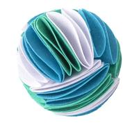 INOOMP Dog Sniff Ball Interactive Toy 15cm Pet Snuffle Ball for Scent Training White Blue Green Suitable for Puppies and Adult Dogs