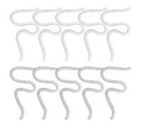 INOOMP Doll Eyelash Strips and Tools 20pcs 0.4x20cm Black Brown for Diy Doll Making Craft Accessories Toy Eyelash Kit for Handmade and Art Eye Lashes