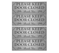 INOOMP Door Notice Sign Stickers 2 Sets Waterproof PVC Self-Adhesive for Bathroom Lounge and Storage Room Reminder Decals