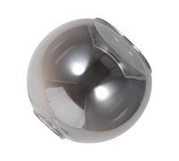 INOOMP Double Opening Glass Globe Lampshade 150mm Diameter Semi-Circle Smoke Grey Glass Lamp Shade Replacement for Ceiling Lights, Pendant and Wall Lamps