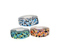 INOOMP Drumstick Grip Tape 6pcs Pu Wrap Bands with Camouflage Pattern Sweat Absorbing for Live Drum Performances