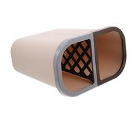 INOOMP Dual Compartment Trash Can Waste Container 30L Plastic Pedal Bin White Dry and Wet Separation Home Wastebasket for Kitchen and Bathroom