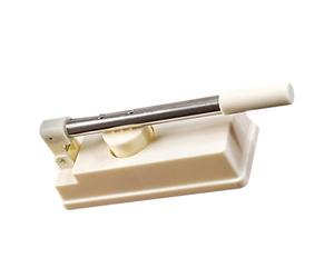 INOOMP Dumpling Maker Press Mold White Abs and Stainless Steel Easy to Use and Clean Dumpling Wrapper Maker for Kitchen Dough Pressing Tool