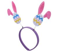 INOOMP Easter Bunny Ears Headband Adds a Fun Twist to Your Outfit and Adults with Cloth and Plastic Material, Cute Bunny Ear Shape, for Easter Celebrations and Family Gatherings