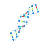 INOOMP Educational Dna Model Kit Double Helix Molecular Structure Teaching Tool for Genetics Classroom Laboratory Use with Detailed Components for Student Learning