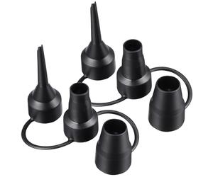 INOOMP Electric Air Pump Nozzle Adapter 2 Sets with 3 Plastic Sizes for Inflatable Equipment, for Home and Outdoor Airbed Inflation