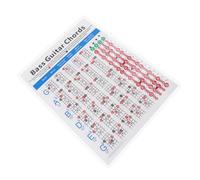 INOOMP Electric Bass Chord Chart for Beginners Practical Finger Guide Reference Tool for Learning Guitar and Bass Chords Easy Practice Accessory for Novice Players