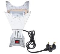 INOOMP Electric Incense Burner, Arabian Style Censer Holder, Plug In Iron Aroma Burner for Tearoom Decor and Office Silver