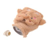 INOOMP Ergonomic Hot Water Bottle with Detachable Plush Cartoon Animal Cover, Cozy Hand Warmer for Feet and Knees, Reducing High Temperature Risks, for Office Use