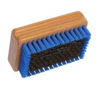 INOOMP Ergonomic Ski Brush with Dual-material Cleaning Power, Lightweight Wood Handle Nylon and Brass Bristles for Ski and Snowboard Waxing in Winter Sports