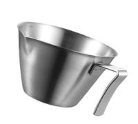 INOOMP Espresso Measuring Cup for Precise Espresso Extraction with Spout Design Stainless Steel Multi-functional Coffee Shot Cup for Home and Coffee Bar Use