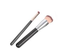 INOOMP Face Self Tanning and Blending Brush 2Pcs Set with Comfortable Bristles for Streak-Free Application of Fake Tan and Powder, Designed for Women