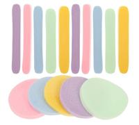 INOOMP Facial Cleansing Puff Set 60Pcs Compressed Sponges in Mixed Colors with Quick Water Absorption for Portable Deep Face Cleaning