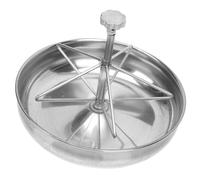 INOOMP Feeding Bowl Spill-proof Stainless Steel with Four Feeding Places Wear and Break Resistance Thicken Design for for for Farm Use