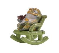 INOOMP Figurine Attracting Wealth and Good Luck for Tea Ceremony Color-changing Toad Resin Creative Design Time Year Season Feng Shui Frog Statue that Transitions Hues with Heat and Home Decor
