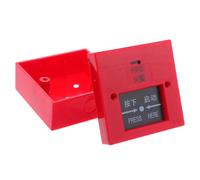 INOOMP Fire Alarm Button Protective Cover, Plastic Red Break Design, Glass Break Alarm for Emergency Exit Release, Office Buildings and Schools
