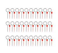 INOOMP Fire Extinguisher Safety Locks Replacement Pins with Tamper Proof Seals Metal Pull Latches Sturdy Fire Equipment Accessories for Industrial and Home Safety Use