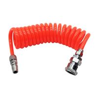 INOOMP Flexible and Hose for Retractable Pu Air Recoil Compressor with Self-Storing Design Sturdy Red Material Random Color Water Applications