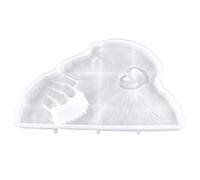 INOOMP Flexible White Gorilla Silicone Mold for Epoxy Casting, Easy to Clean DIY Mold Kit for Crafting and Home Decor, for DIY Crafts and Resin Projects