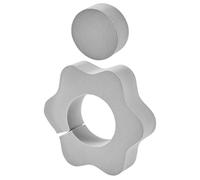 INOOMP Flower Shape Absorbent Kitchen Cleaning Sponge Gray, 1pcs Multi-use Scrubbing Pad for Sink, Bathroom Mirror, and Pot Cleaning